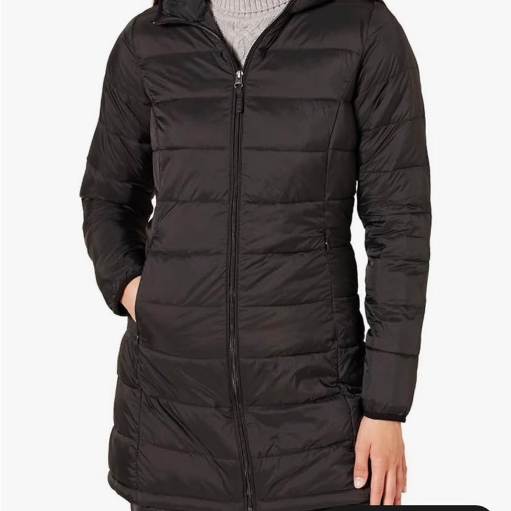 Amazon Essentials Quilted Black Jacket - image 4